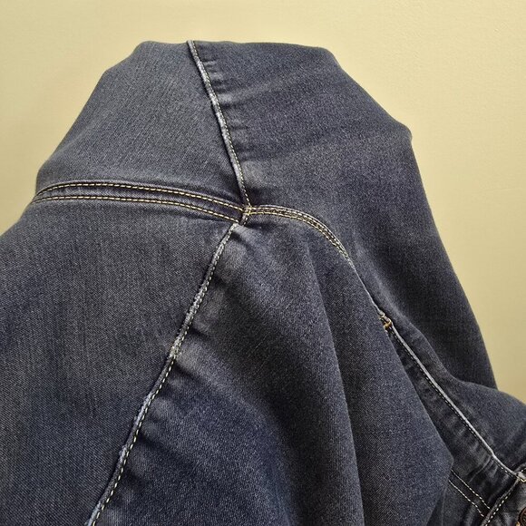 Michael Kors Izzy Skinny Medium Blue Distressed Stretch Jeans - Picture 6 of 9